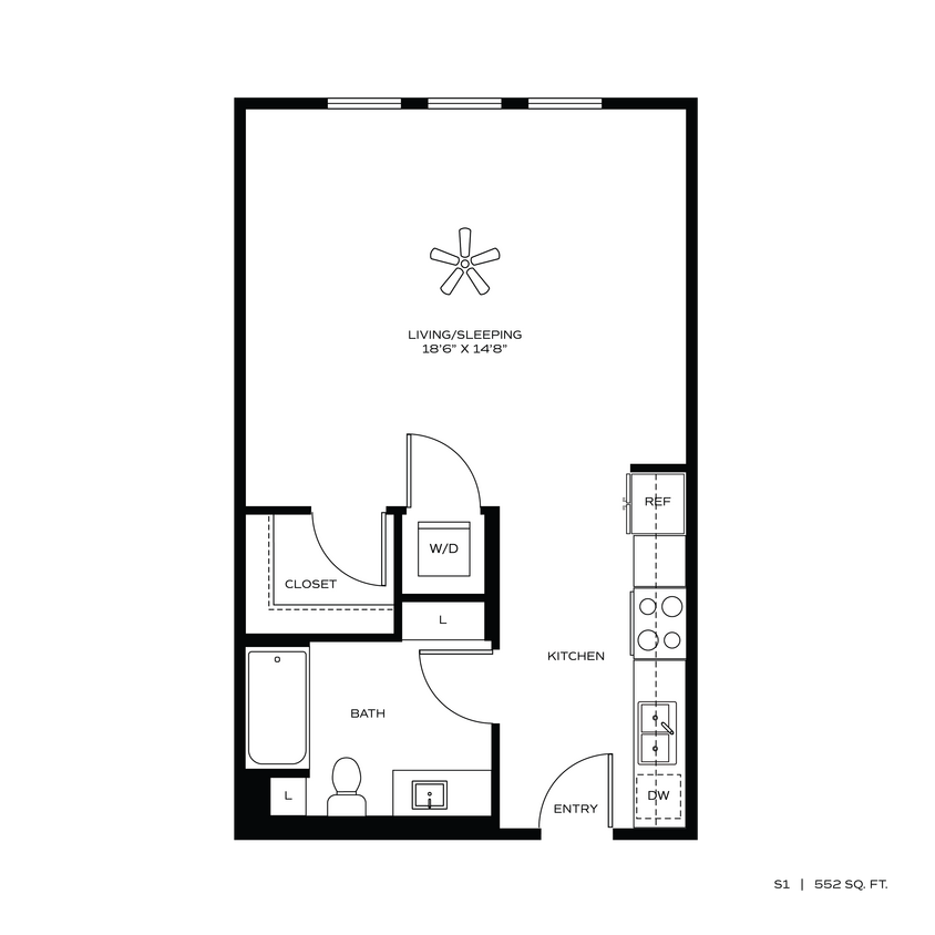Floor Plan - STUDIO S1
