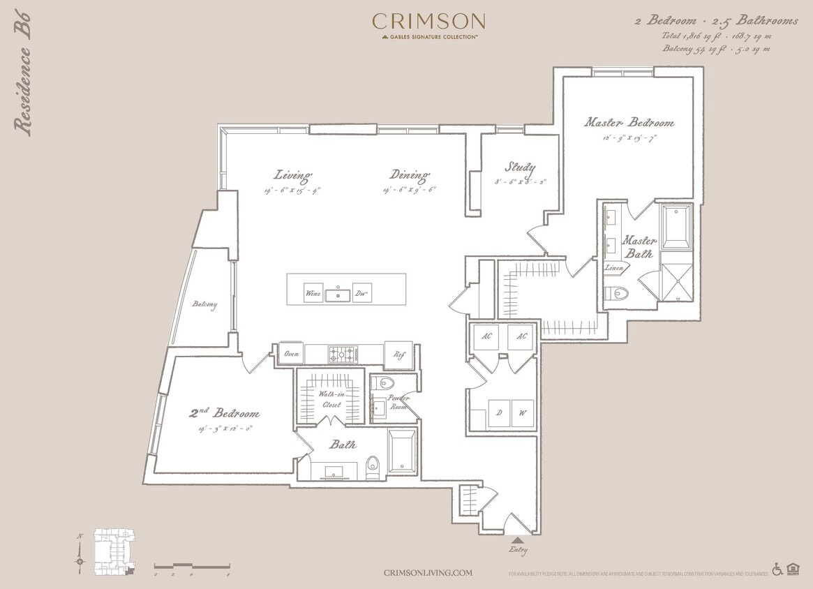 Floor Plan - Residence B6 with study