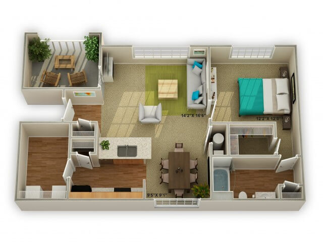 Floor Plan - The Carriage