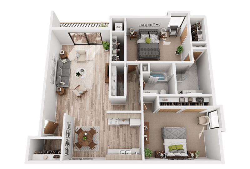 Floor Plan - 2B2