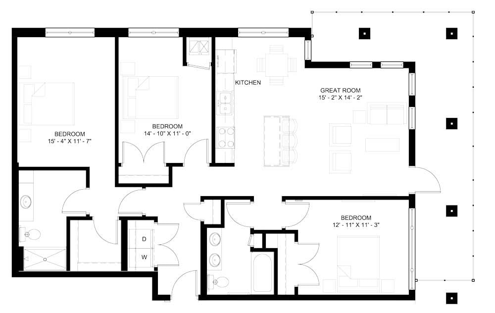 Floor Plan - The K2 (D3)