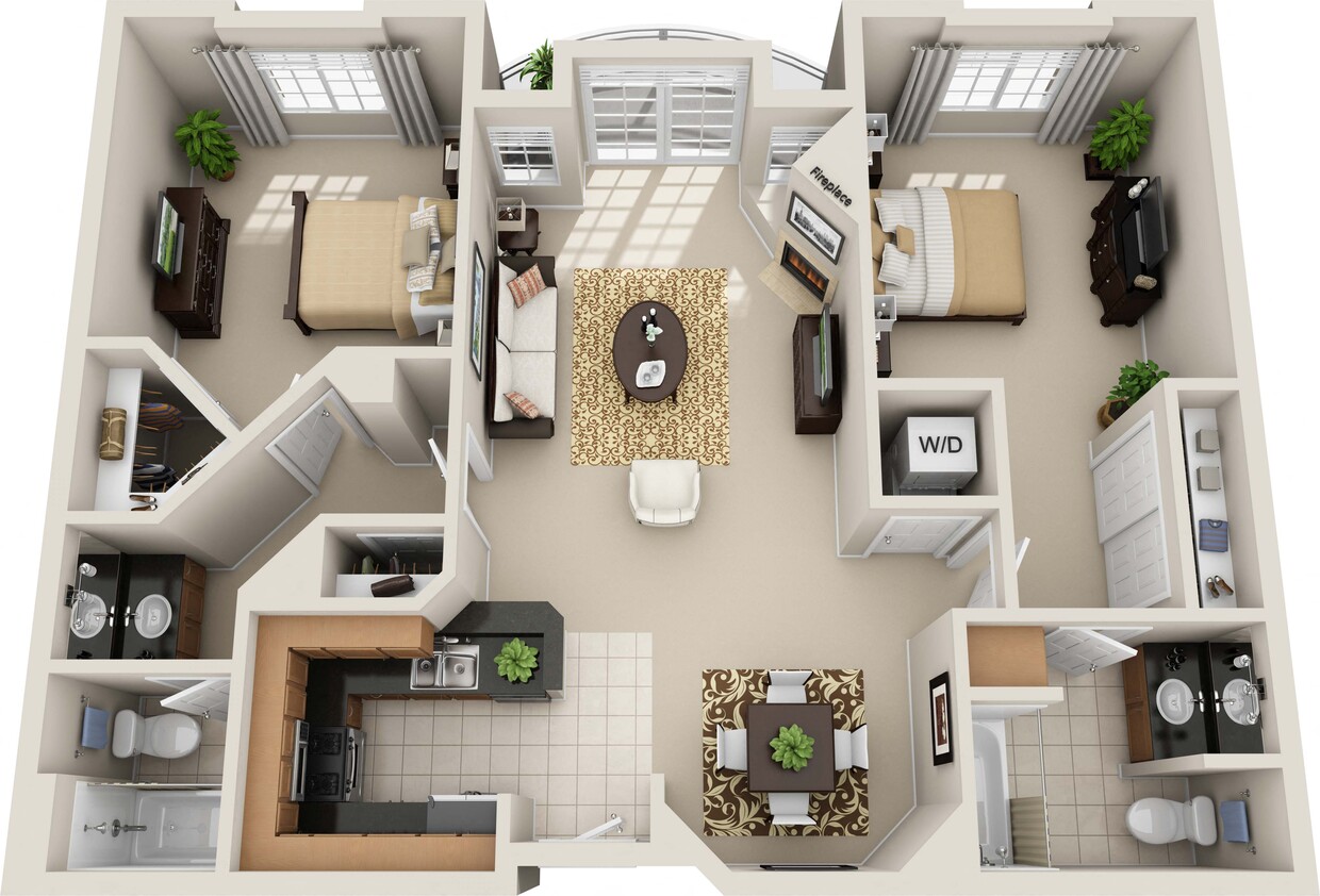 Floor Plan - Two Bedroom D