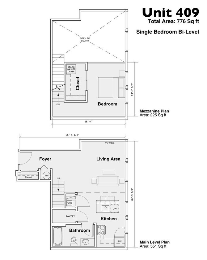 Floor Plan - 409 1B1B