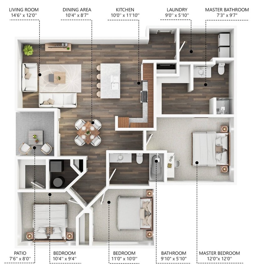 Floor Plan - C3 - Renovated