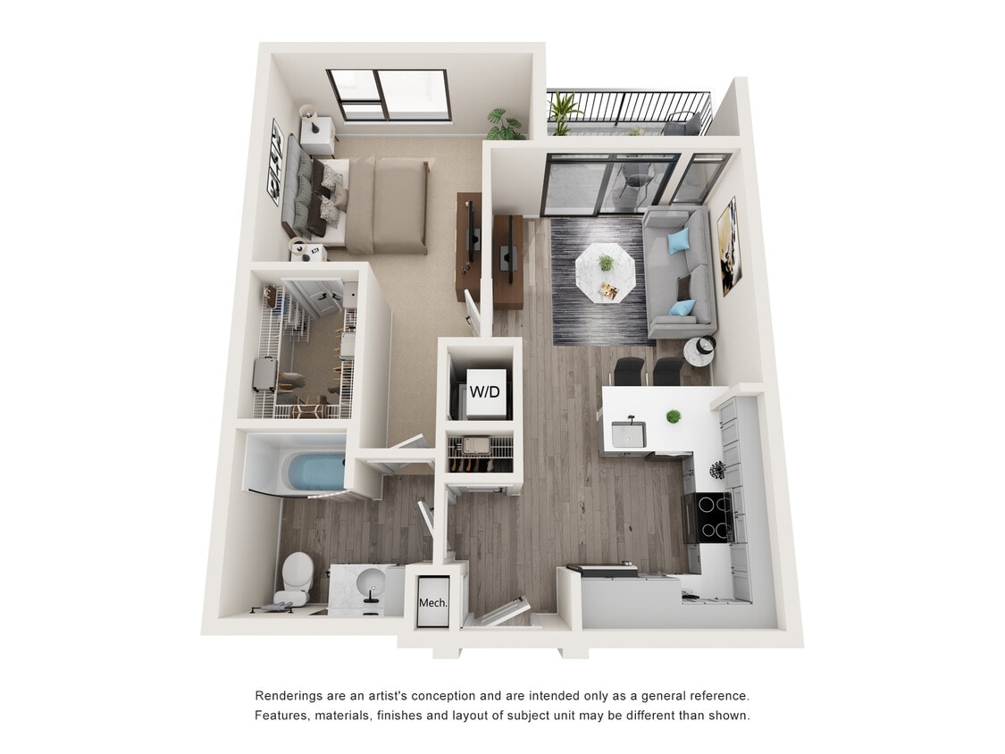 Scorpius - 1 Bed, 1 Bath, 681 sq. ft. - Scorpius