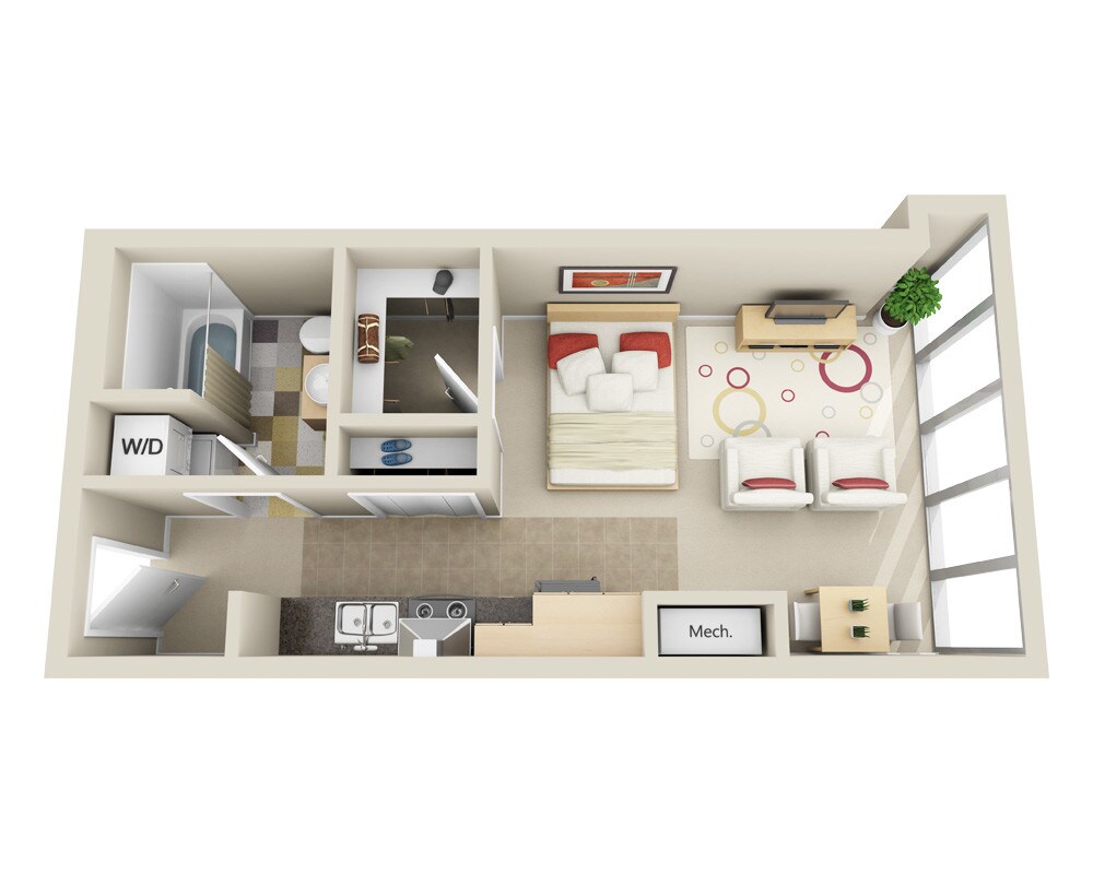Floor Plan - Highrise E1D