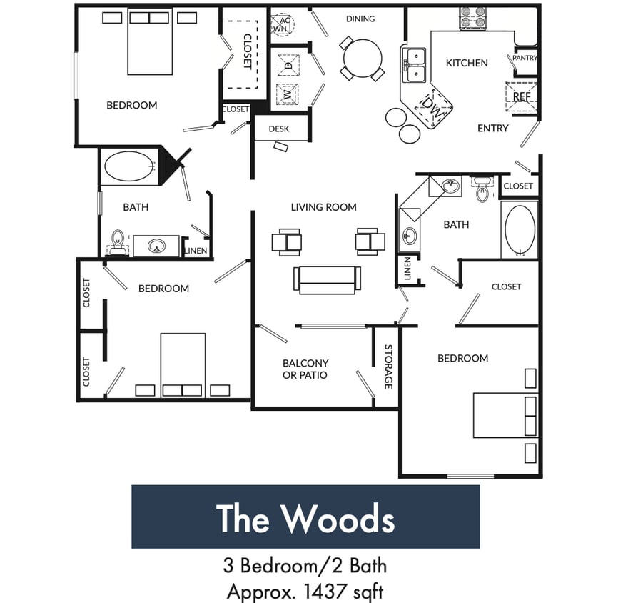Floor Plan - The Woods Classic