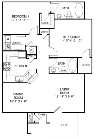 Floor Plan - B2 - Traditional 