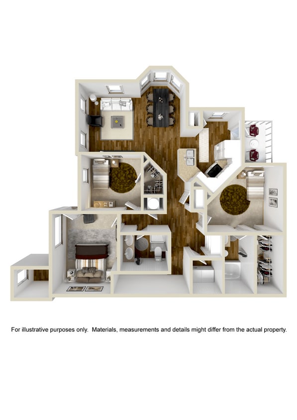 Floor Plan - Three Bedroom A