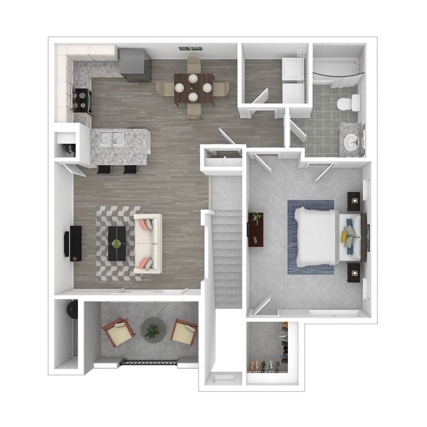 Floor Plan - 1X1B - Skysuite