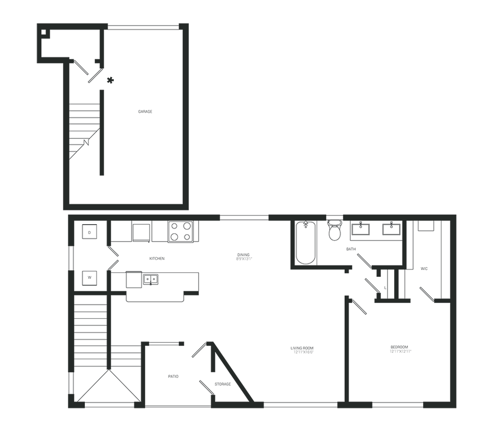 Floor Plan - Parkview - Garage