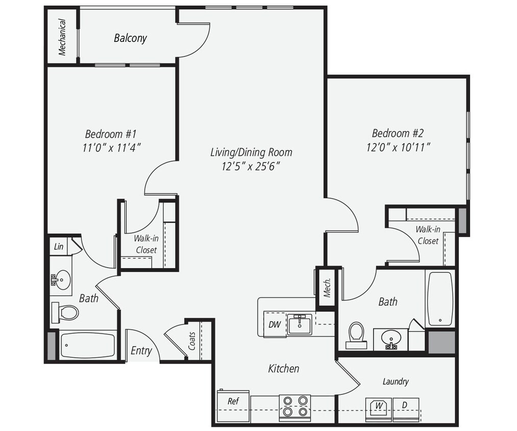 Floor Plan - B1d-1140