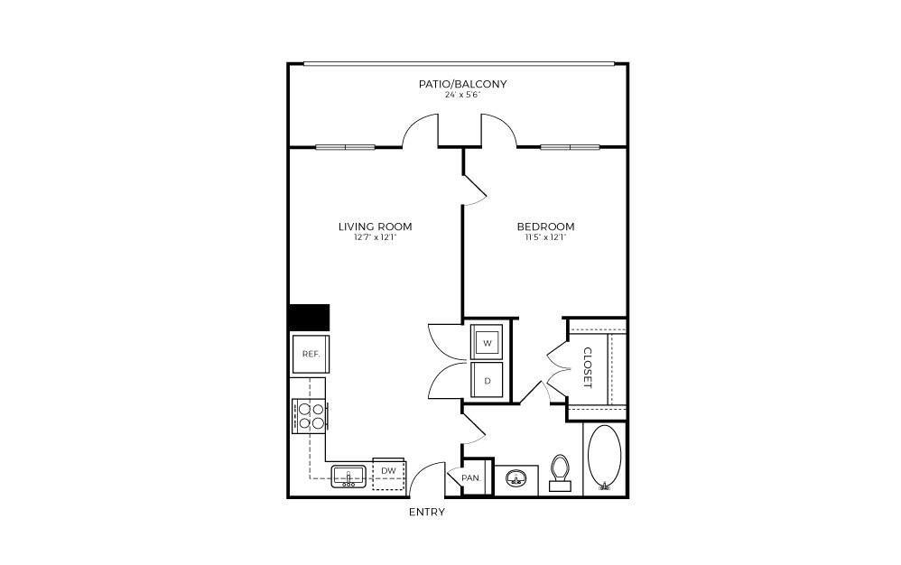 Floor Plan - A1 (Tub)