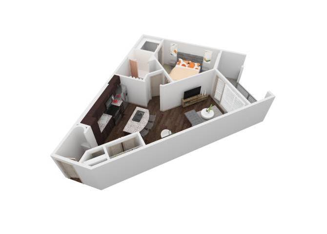Floor Plan - VU - 1X1B