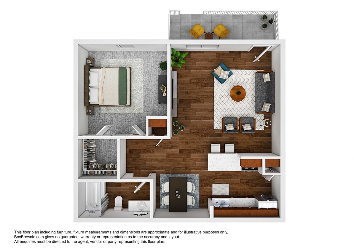 1 Bed / 1 Bath / 625 Sqft - 1X1B