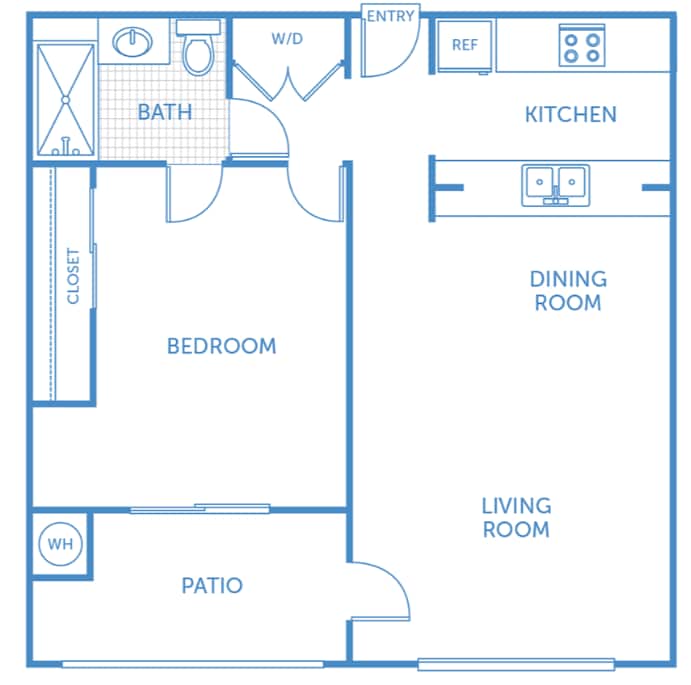 Floor Plan - 1x1D