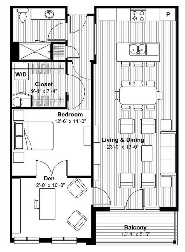 Modern 1 BR Den + Sunporch, Spa Shower - Modern 1 BR Den + Sunporch, Spa Shower