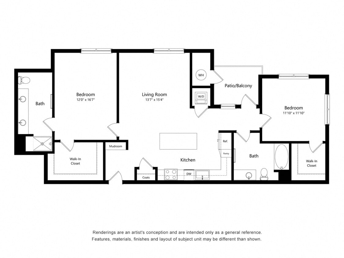 Floor Plan - 2X2 D