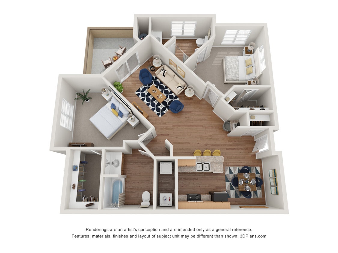 Floor Plan - 2x2