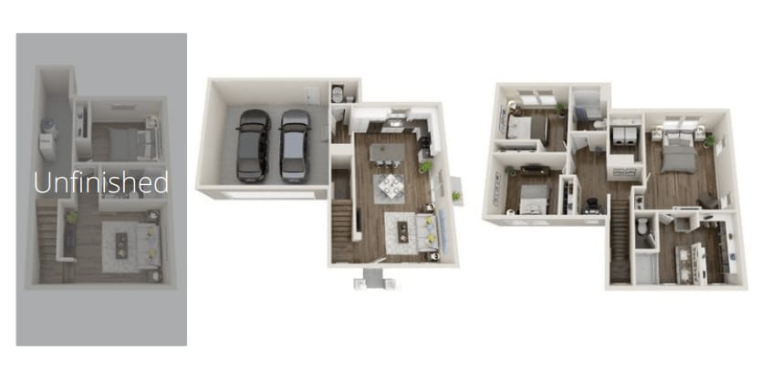 Floor Plan - Valli 1 (Unfinished Basement)
