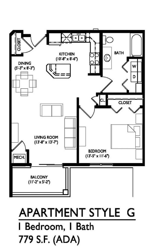 Floor Plan - G (ADA Accessible) 