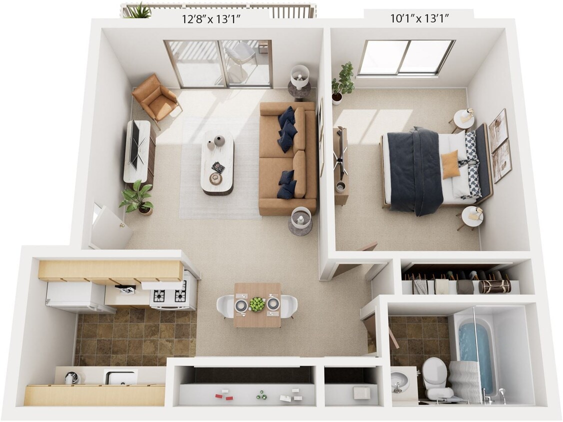 Floor Plan - One Bedroom - Standard