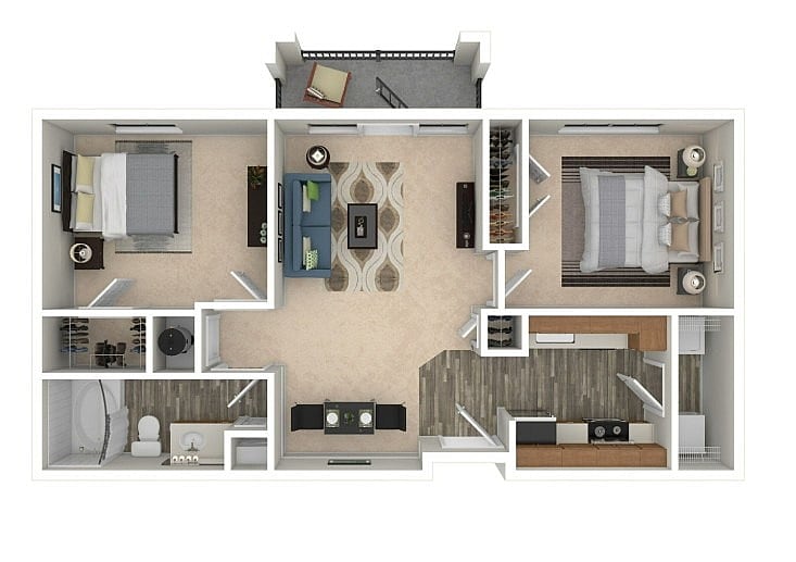 B1G 3D Floorplan - B1G