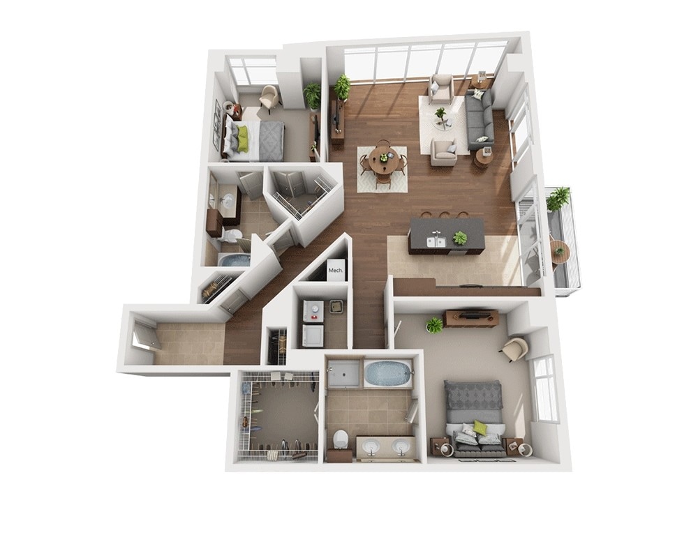 Floor Plan - Plan O (B2E)