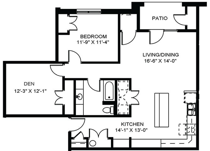 Floor Plan - The Magnolia with Den