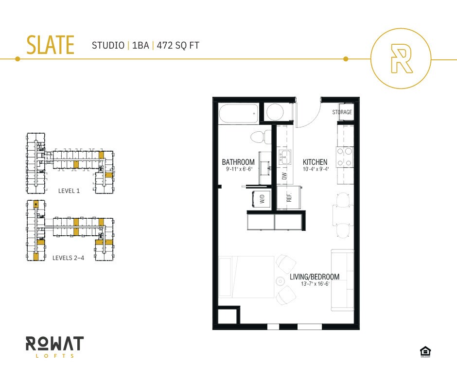 Floor Plan - Studio - Slate