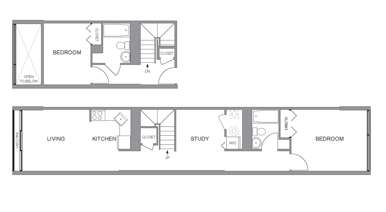 Floor Plan - Erbe Two Bedroom Down A Palazzo