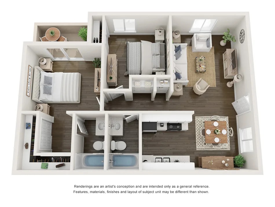 Floor Plan - Two Bedroom