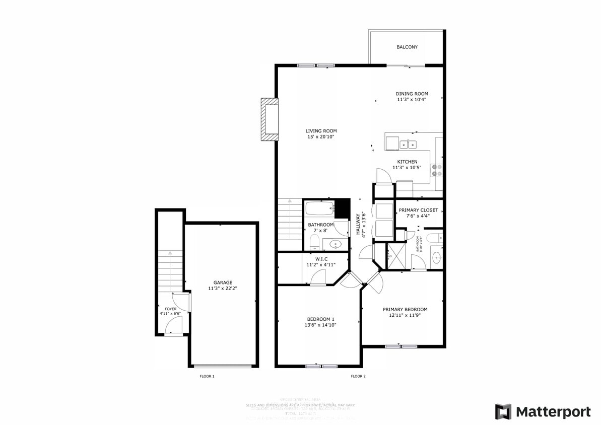 2 Bed/2 Bath 14/2b/7a - 2 Bed/2 Bath, Upper, 1 Stall Att. Garage (14/2B/7)