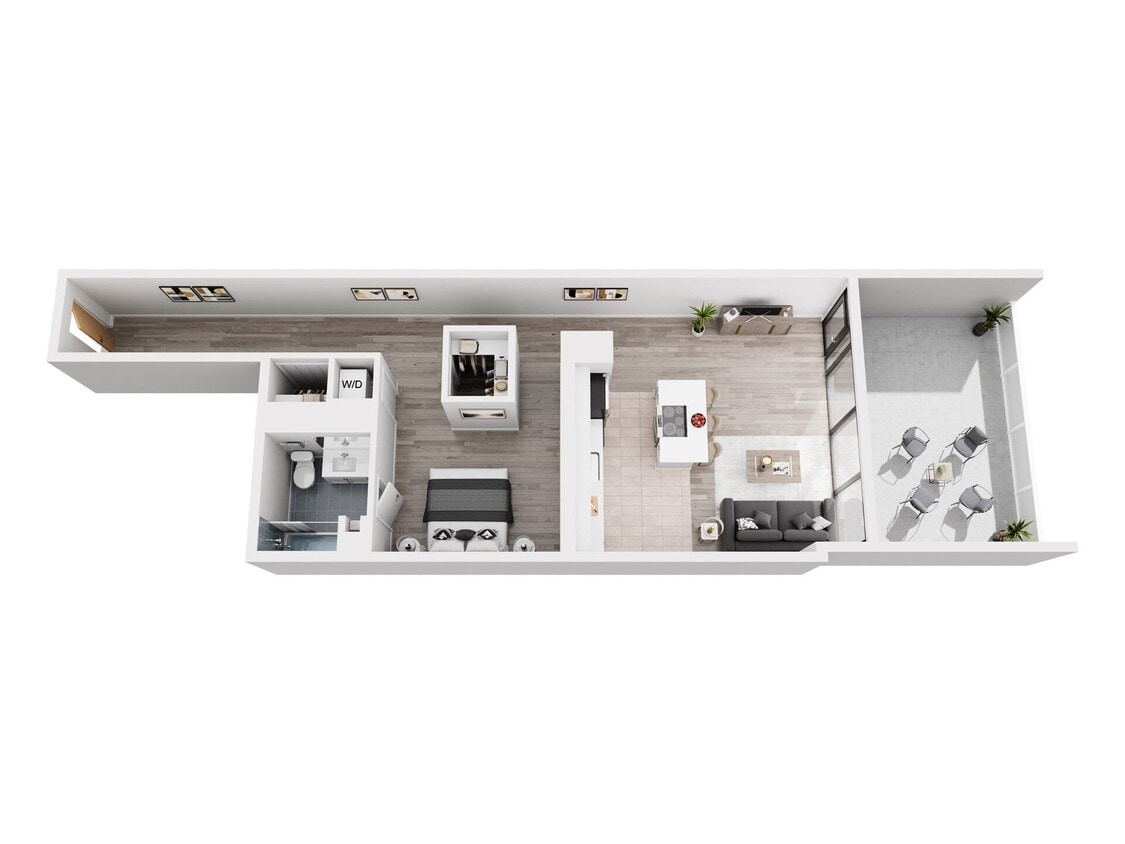C1 - 1107 floor plan Lake and Wells - C1 - 1107