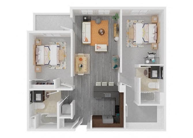 Floor Plan - Two Bedroom