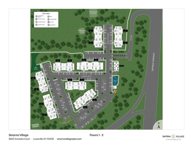 Smyrna Village Site Map - Smyrna Village Apartments of Louisville