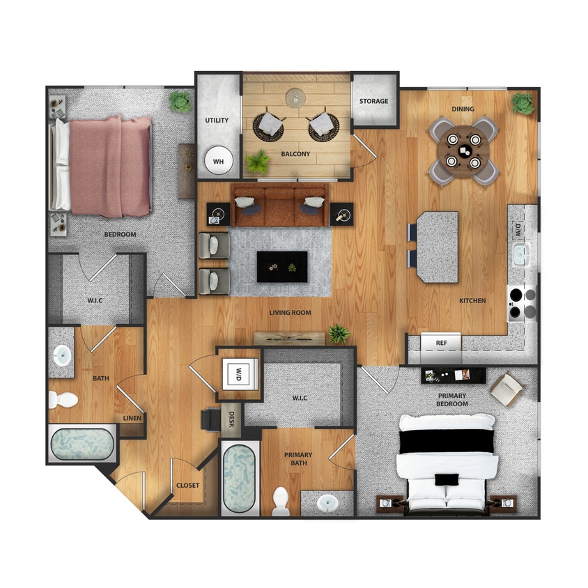 2 Bed (2).jpg - 2 Bedroom, 2 Bathroom