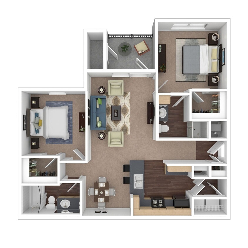 Floor Plan - The Hamilton - 2x2 Large