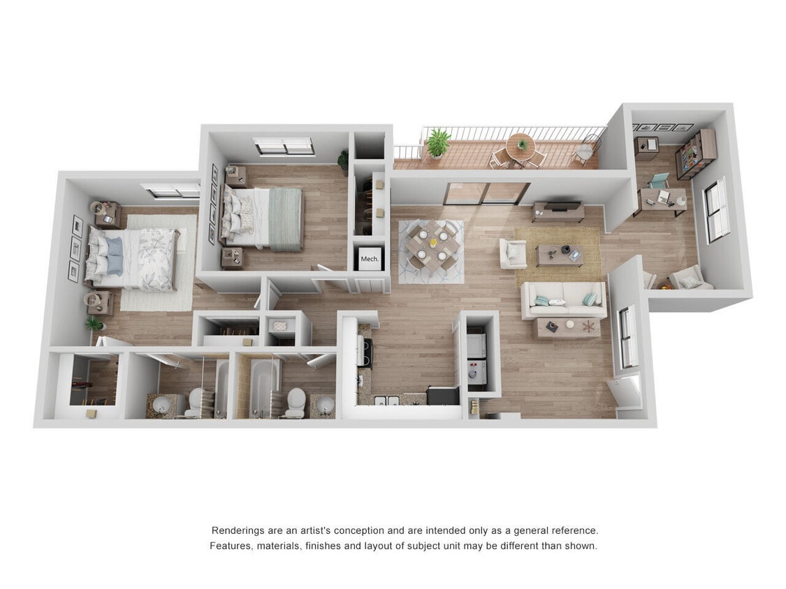 Floor Plan - B3 Den