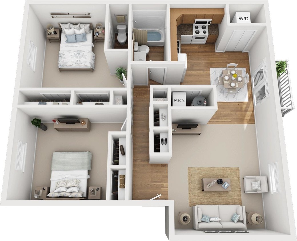Floor Plan - The Aspen (Down)