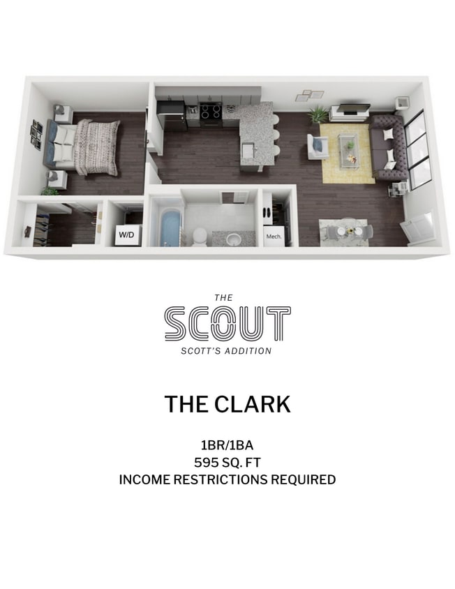 Floor Plan - *The Clark - Income Restricted*