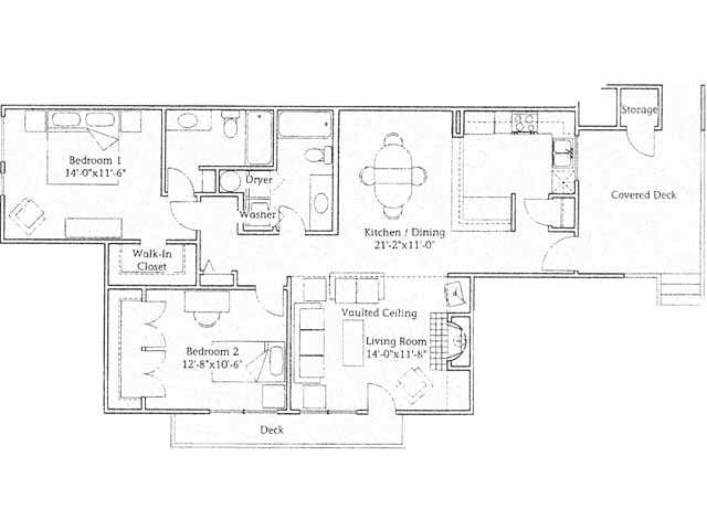 The Raven -  2 Bedroom, 2 Bath