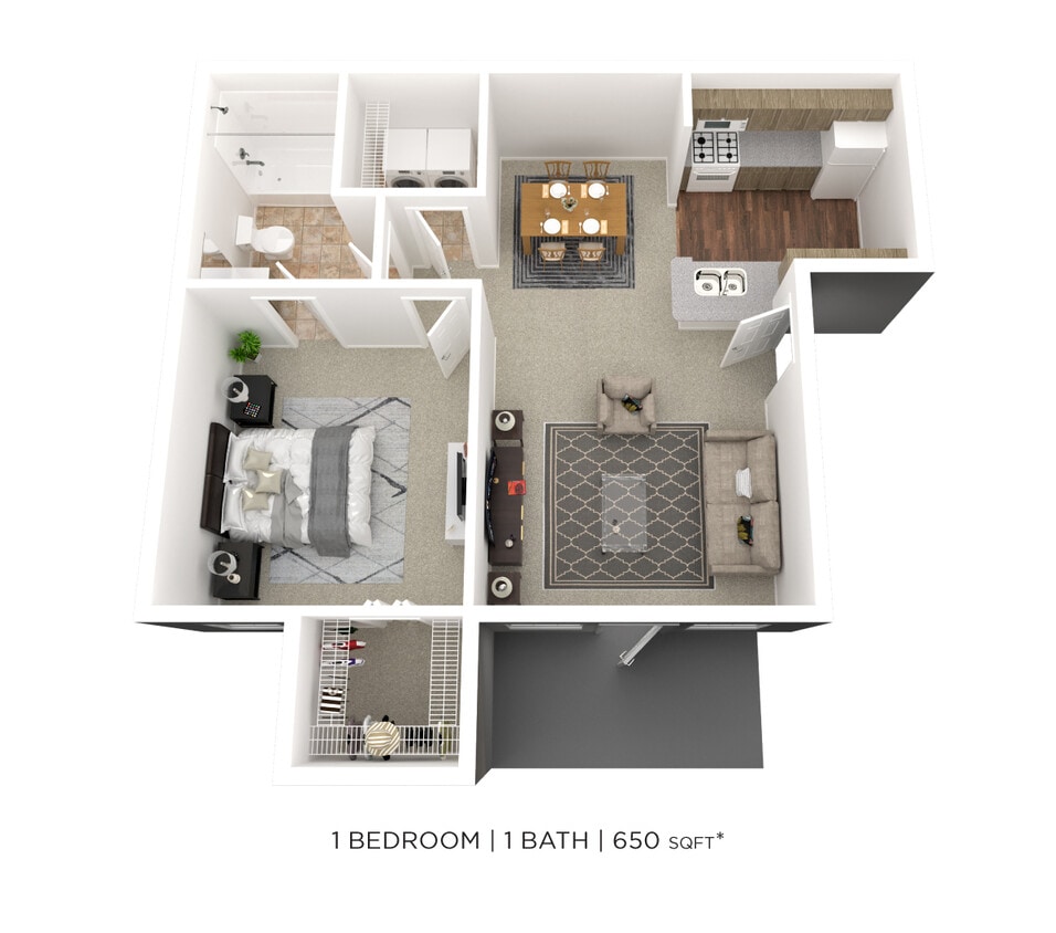 Floor Plan - One Bedroom