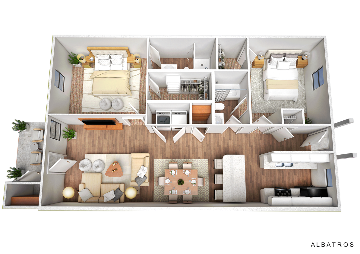 Floor Plan - The Albatross Townhome
