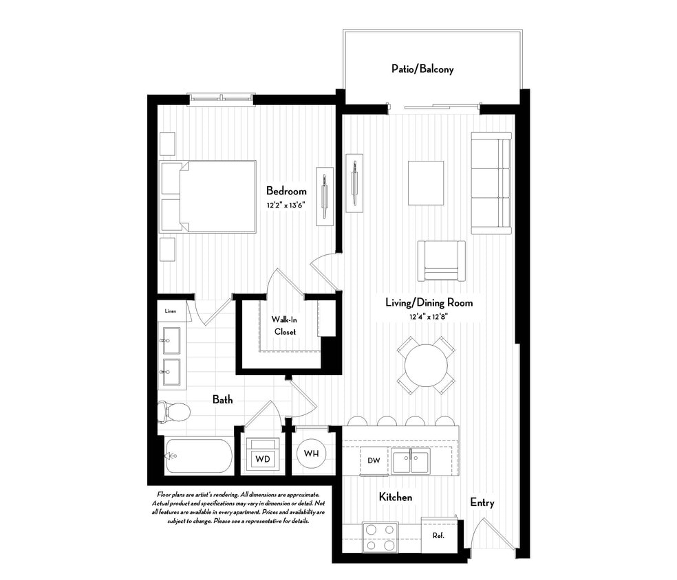 Floor Plan - A1.5W (Salary Requirements Apply)