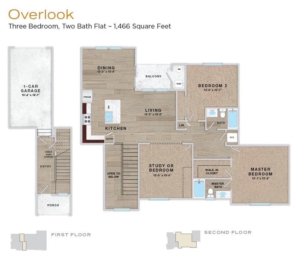 Floor Plan - Park - Overlook 3/2.5
