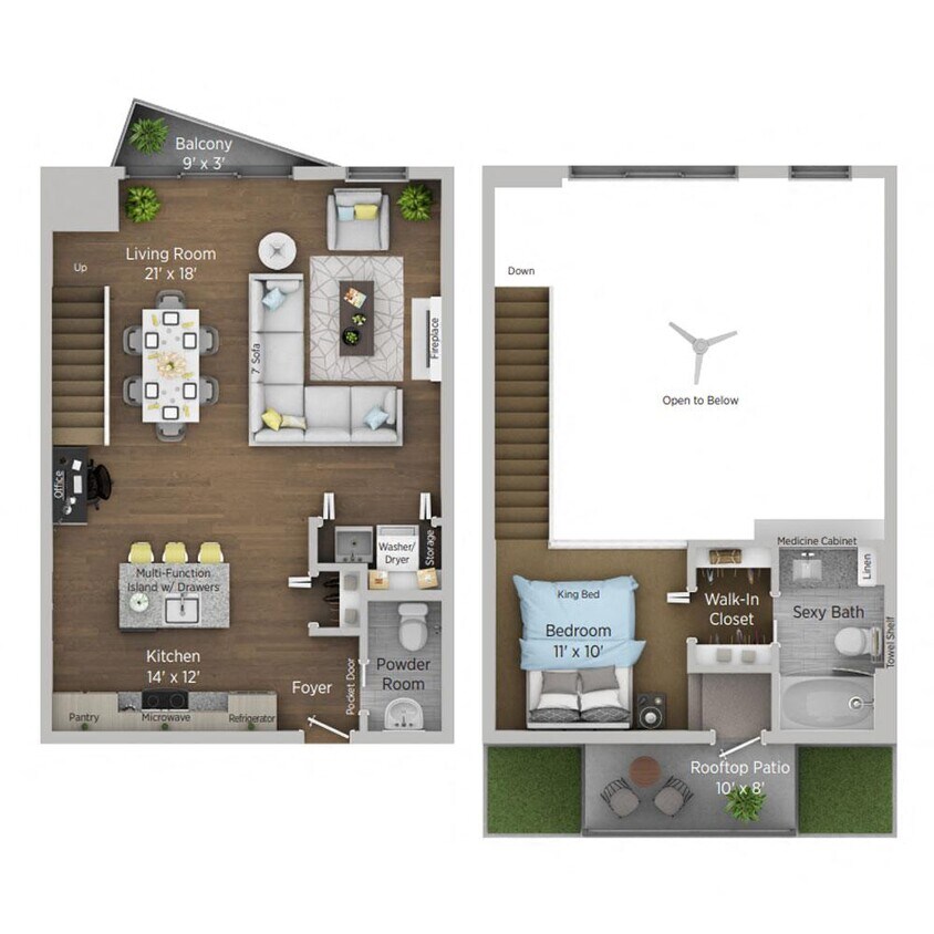 Floor Plan - A12U - Penthouse 