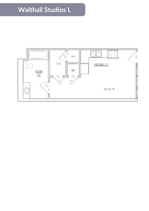 Floor Plan - Walthall Studio L