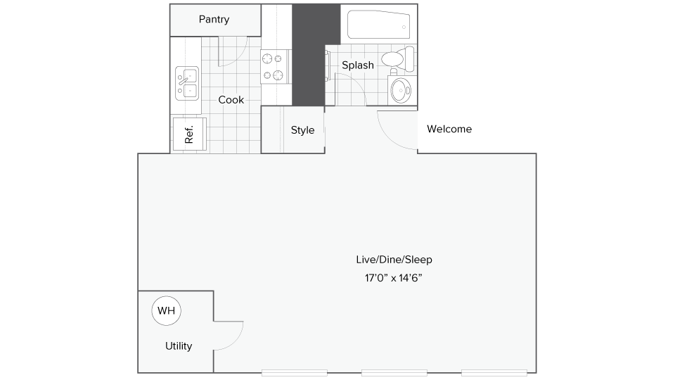 Studio - Dean - Falmouth Floorplan - Studio - Dean - Falmouth
