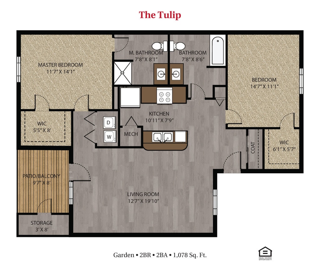 Floor Plan - The Tulip